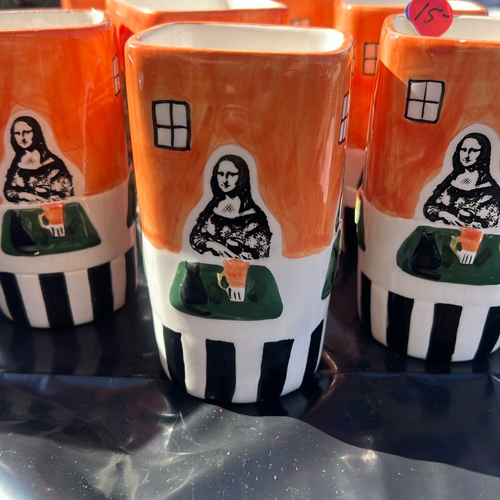Vintage Frangelico Mona Lisa Coffee/Tea cups